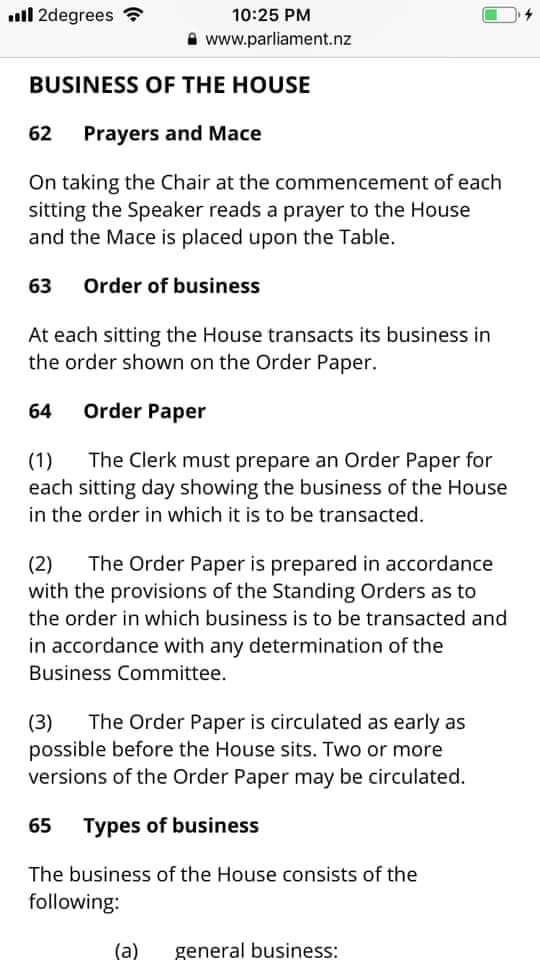 Business of The House item 62 Business of The House item 62